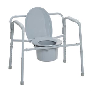 Bath & Commode Chair: Foldable Bariatric