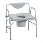 Commode Chair: Lowering Arms - Bariatric