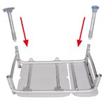 Chaise de Transfert: Chaise D'Aisance et Transfert - Plastique