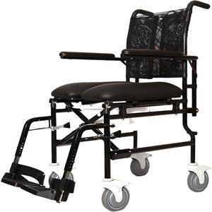 Bath And Commode Chair: Escape Foldable Folding Armrests