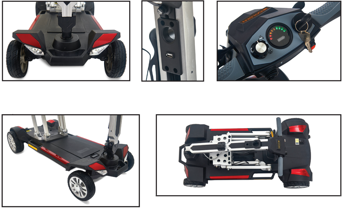 Four Wheel Scooter: Golden BuzzAround CarryOn Foldable