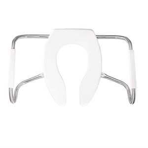 Toilet Seat: Elongated With Front Opening and Armrest Without Cover