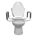 Toilet Seat: Elongated Raised 2" and 4" with Armrest