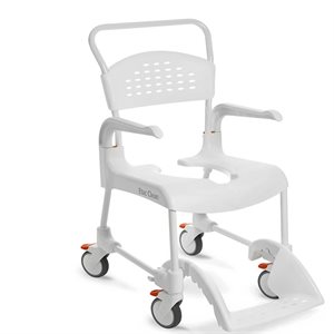 Bath and Commode Chair: Etac Clean Folding Armrests