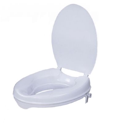 Siège de Toilette: Surélevé 2", 4" ou 6" Avec Couvercle